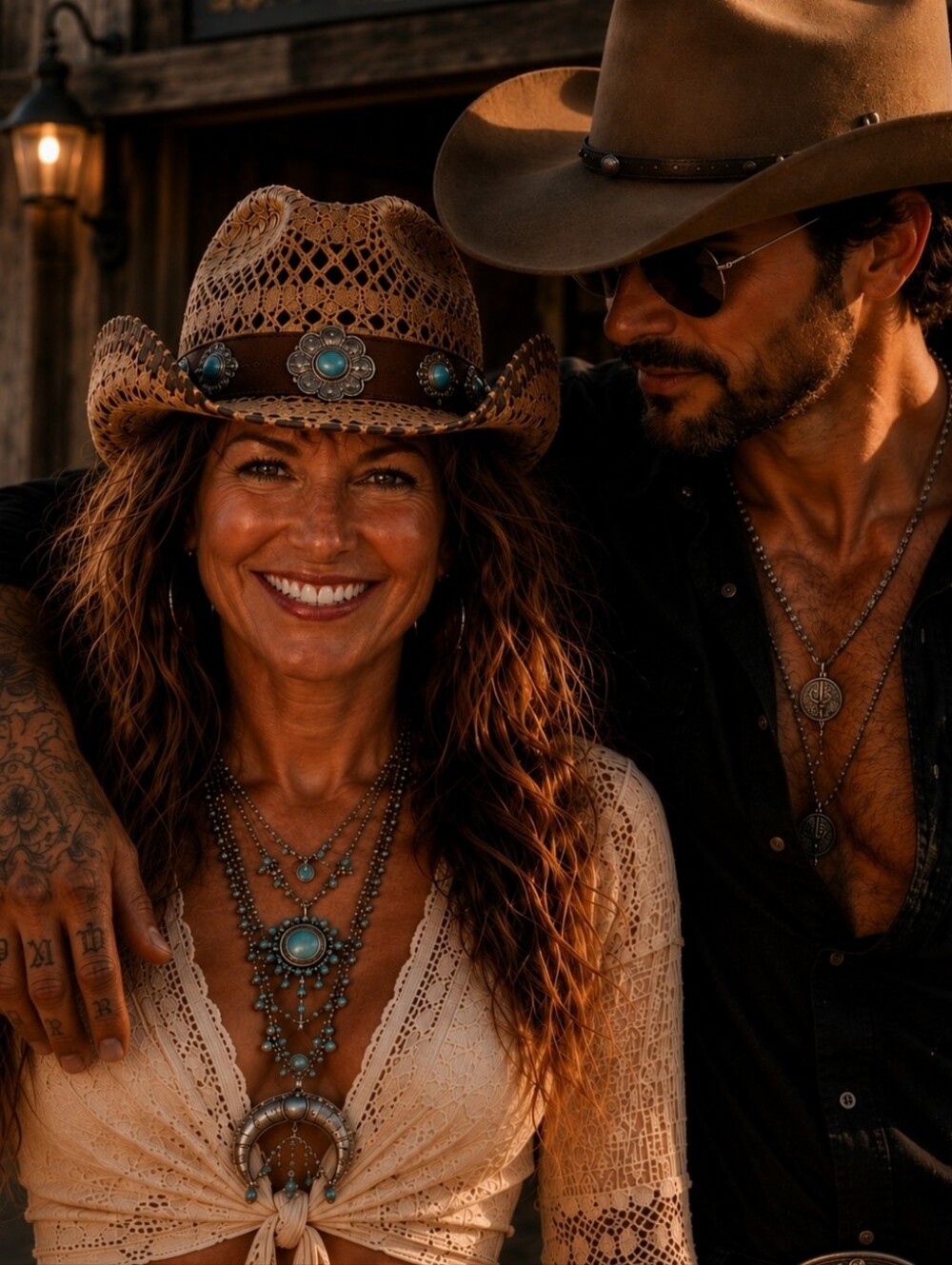 Genuine Turqoise And Silver Concho Hat Band Leather 6 Color Choices.